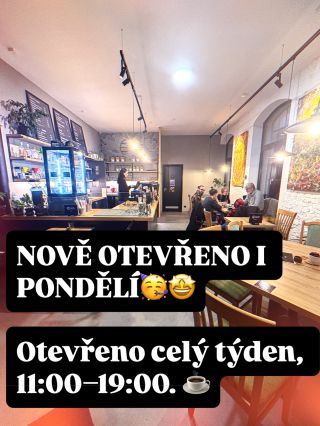 Tak máme nově otevřeno i v pondělí. 🖤 Zajděte nás podpořit při pondělku, ať víme, že jsme udělali dobře🥰 Od 11:00 do...
